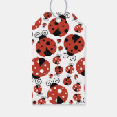 Muster Ladybugs, Red Ladybugs, Sweet 16 Geschenkanhänger (Rückseite)