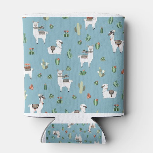 Muster Lama und Kakteen Dosenkühler (Rückseite)
