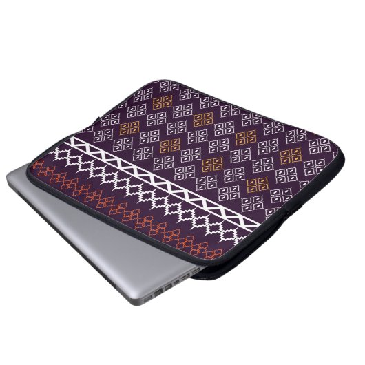 Muster Laptopschutzhülle (Vorne Knopf)