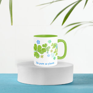 Muster Leaf Clover Coffee Tasse