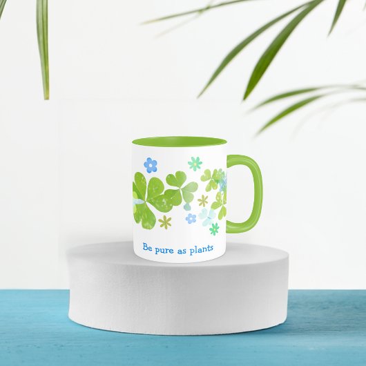 Muster Leaf Clover Coffee Tasse