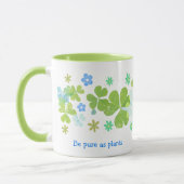 Muster Leaf Clover Coffee Tasse (Links)