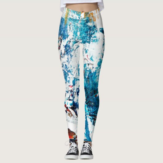 Muster-Leggings Leggings (Vorderseite)