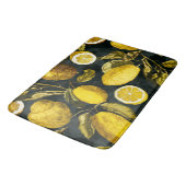 Muster Lemon und Leaf V Badematte (Schrägansicht)