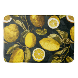 Muster Lemon und Leaf V Badematte