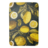 Muster Lemon und Leaf V Badematte (Vorderseite Vertikal)