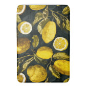 Muster Lemon und Leaf V Badematte (Vorderseite Vertikal)