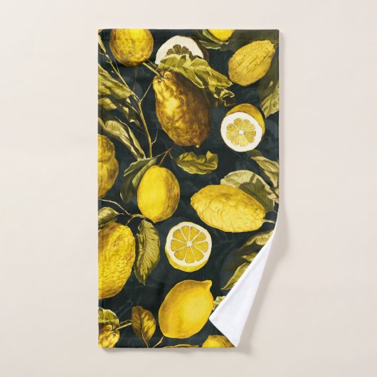 Muster Lemon und Leaf V Badhandtuch Set (Handtuch)