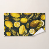 Muster Lemon und Leaf V Badhandtuch Set (Handtuch)