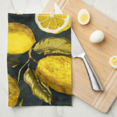 Muster Lemon und Leaf V Geschirrtuch (Viertel Falte)