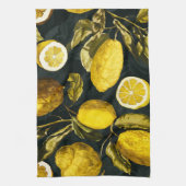 Muster Lemon und Leaf V Geschirrtuch (Vertikal)