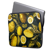 Muster Lemon und Leaf V Laptopschutzhülle (Vorderseite Links)