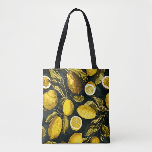 Muster Lemon und Leaf V Tasche (Vorderseite)