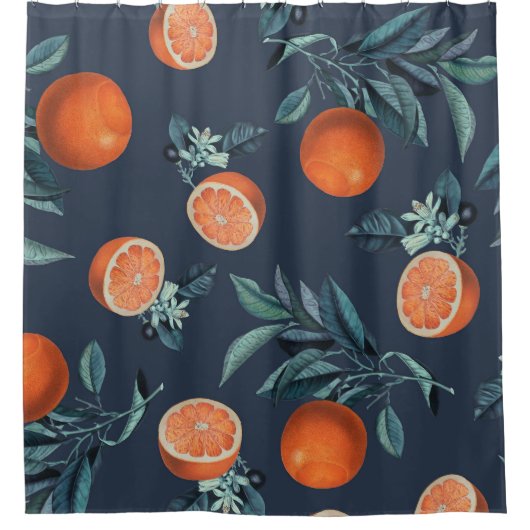 Muster Lemon und Leaf VI Duschvorhang (Vorderseite)