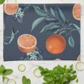 Muster Lemon und Leaf VI Geschirrtuch (Gefaltet)