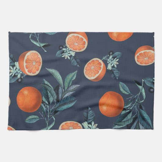 Muster Lemon und Leaf VI Geschirrtuch (Horizontal)