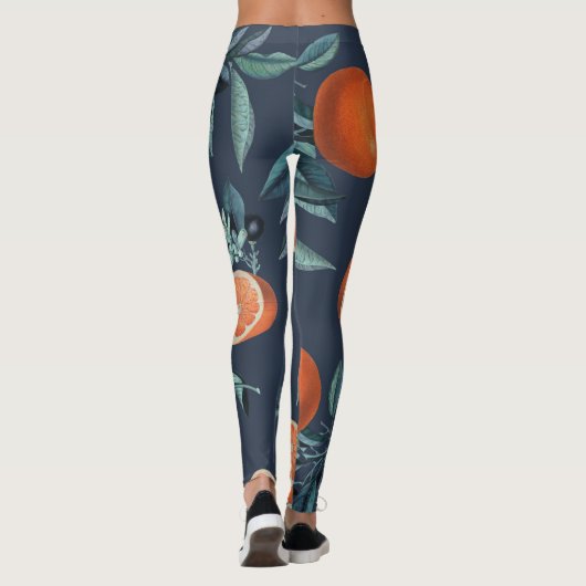 Muster Lemon und Leaf VI Leggings (Rückseite)