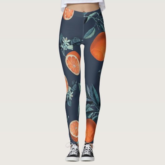 Muster Lemon und Leaf VI Leggings (Vorderseite)