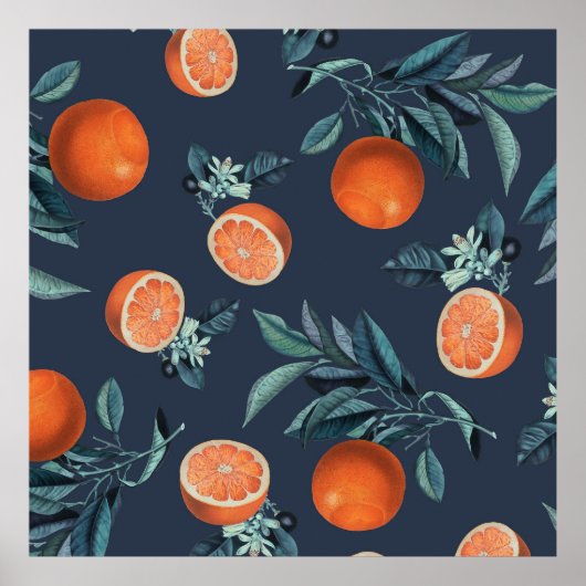 Muster Lemon und Leaf VI Poster (Vorne)