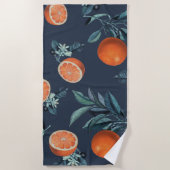 Muster Lemon und Leaf VI Strandtuch (Vorderseite)