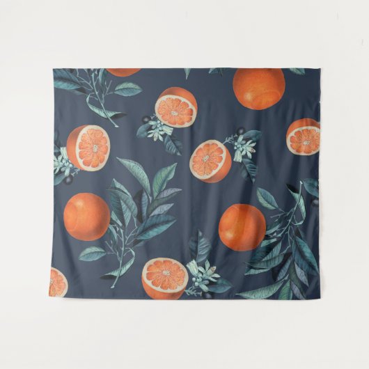 Muster Lemon und Leaf VI Wandteppich (Vorderseite (Horizontal))