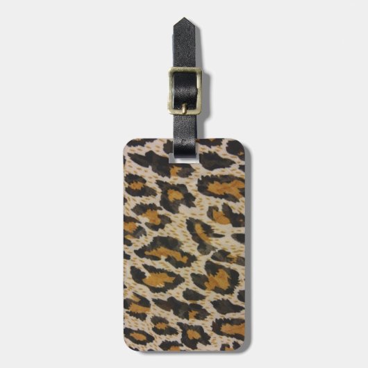 Muster — Leopard Gepäckanhänger (Vorderseite vertikal)