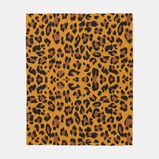 Muster Leopard-Hintergrund Fleecedecke (Vorderseite)