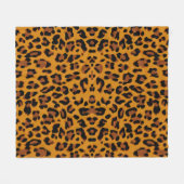 Muster Leopard-Hintergrund Fleecedecke (Vorderseite (Horizontal))