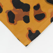 Muster Leopard-Hintergrund Fleecedecke (Ecke)