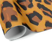 Muster Leopard-Hintergrund Geschenkpapier (Rolleneckpunkt)