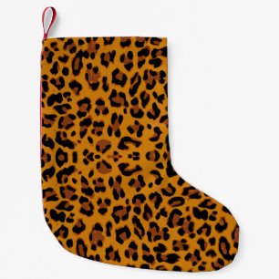 Muster Leopard-Hintergrund Kleiner Weihnachtsstrumpf