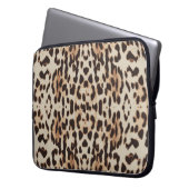 Muster Leopard-Hintergrund Laptopschutzhülle (Vorderseite Links)