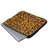 Muster Leopard-Hintergrund Laptopschutzhülle (Vorne Knopf)
