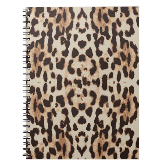 Muster Leopard-Hintergrund Notizblock (Vorderseite)
