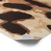 Muster Leopard-Hintergrund Poster (Ecke)