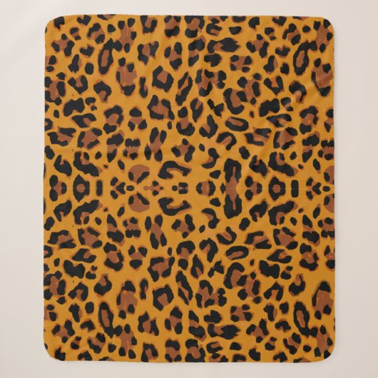 Muster Leopard-Hintergrund Sherpadecke (Vorderseite)