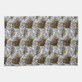 Muster Leopard & Peonies Geschirrtuch (Horizontal)