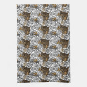 Muster Leopard & Peonies Geschirrtuch (Vertikal)