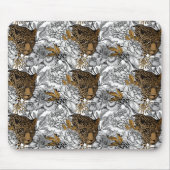Muster Leopard & Peonies Mousepad (Vorne)
