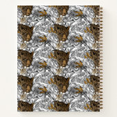 Muster Leopard & Peonies Notizblock (Rückseite)