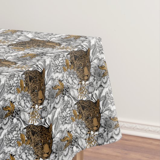 Muster Leopard & Peonies Tischdecke (Beispiel)