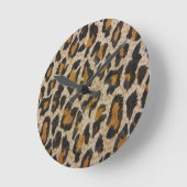 Muster — Leopard Runde Wanduhr (Winkel)