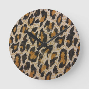 Muster — Leopard Runde Wanduhr