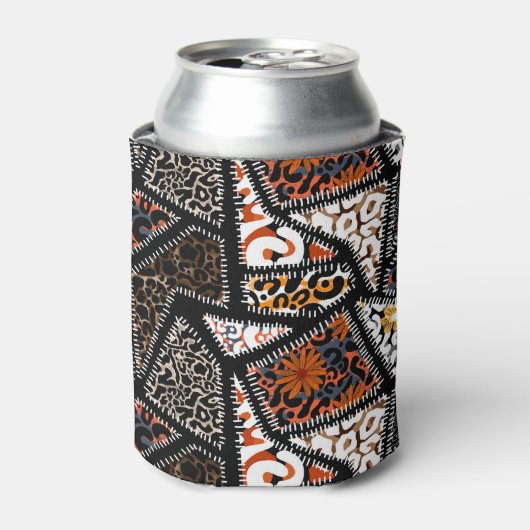 Muster Leopard Zebra Design Muster Dosenkühler (Kanne Vorderseite)