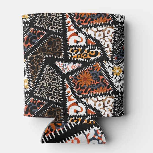 Muster Leopard Zebra Design Muster Dosenkühler (Rückseite)