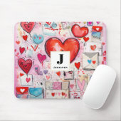 Muster-Liebe für Muster-Herz und -Buchstaben Mousepad (Mit Mouse)