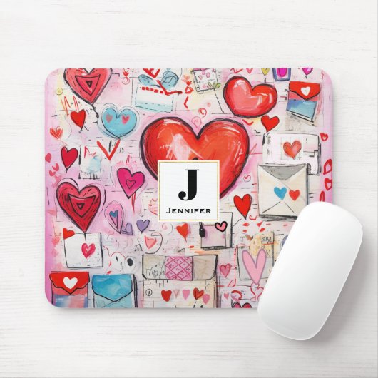 Muster-Liebe für Muster-Herz und -Buchstaben Mousepad (Mit Mouse)