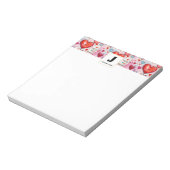 Muster-Liebe für Muster-Herz und -Buchstaben Notizblock (Rotiert)