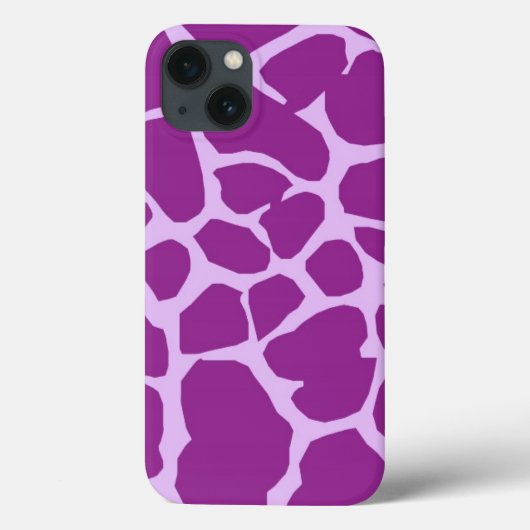 Muster-lila Afrika-Giraffen-Tier-Giraffe Case-Mate iPhone Hülle (Rückseite)
