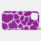 Muster-lila Afrika-Giraffen-Tier-Giraffe Case-Mate iPhone Hülle (Rückseite (Horizontal))